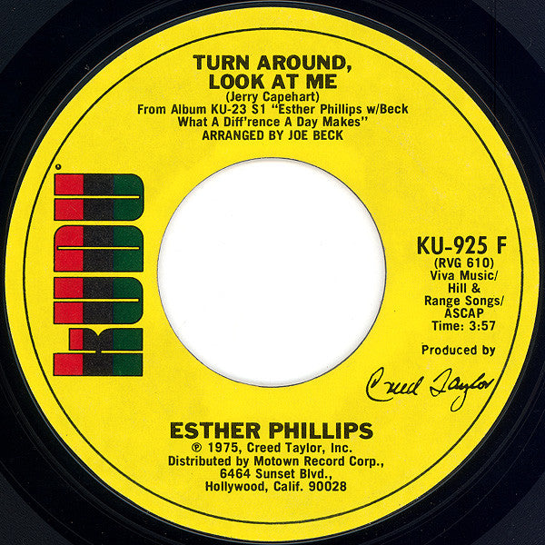 Esther Phillips : What A Diff'rence A Day Makes (7", Single, Styrene, Pit)