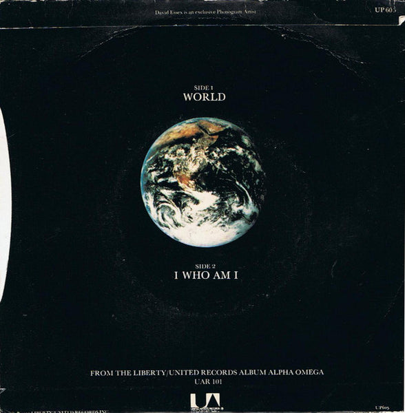 David Essex : World (Alpha Omega: A Musical Revelation) (7", Single, Alp)