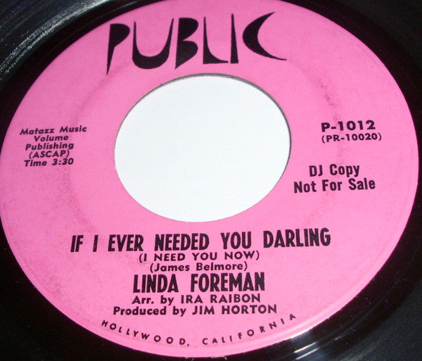 Linda Foreman : Let's Get It Together (7")