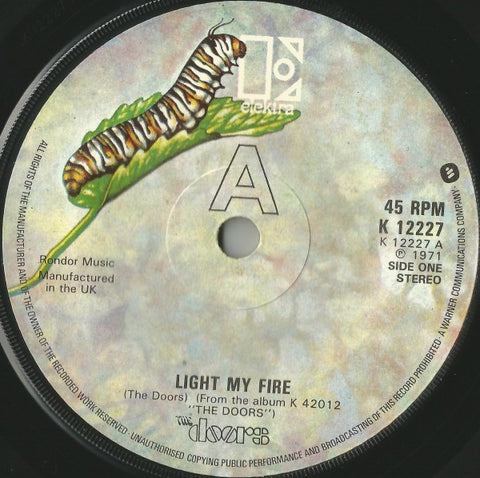 The Doors : Light My Fire (7", Single, RE)