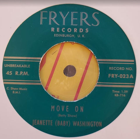 Baby Washington : Move On / Medicine Man (7", Single)