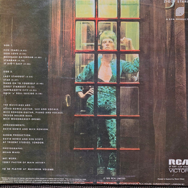 David Bowie : The Rise And Fall Of Ziggy Stardust And The Spiders From Mars (LP, Album, Can)