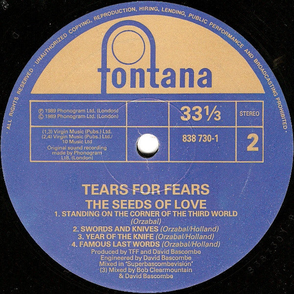 Tears For Fears – Woman In Chains (1989, CD) - Discogs