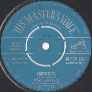 Steve Lawrence (2) : Footsteps (7")