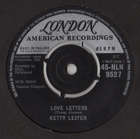 Ketty Lester : Love Letters (7", Single, RP, Z/T)