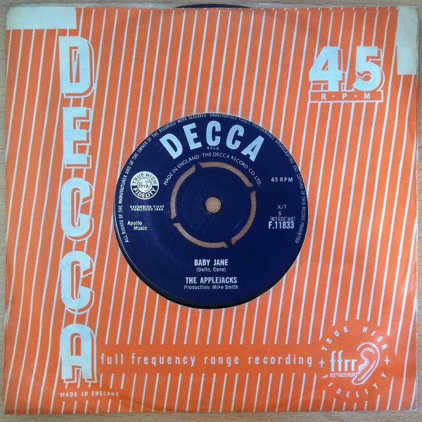 The Applejacks : Tell Me When (7", Single)