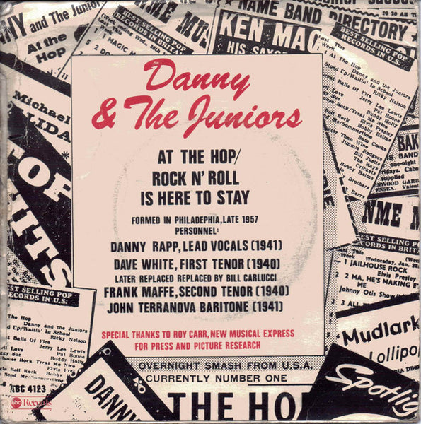 Danny & The Juniors : At The Hop (7", Mono, Bla)