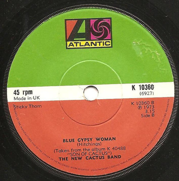 The New Cactus Band : Daddy Ain't Gone/Blue Gypsy Woman (7")