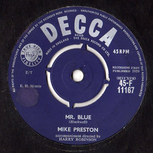 Mike Preston : Mr. Blue (7")