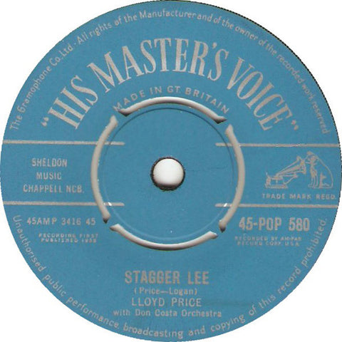 Lloyd Price With Don Costa Orchestra : Stagger Lee  (7", Single)