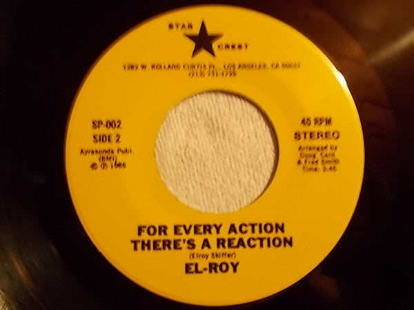 El Roy : I Crave Your Love / For Every Action There's A Reaction (7", Single)