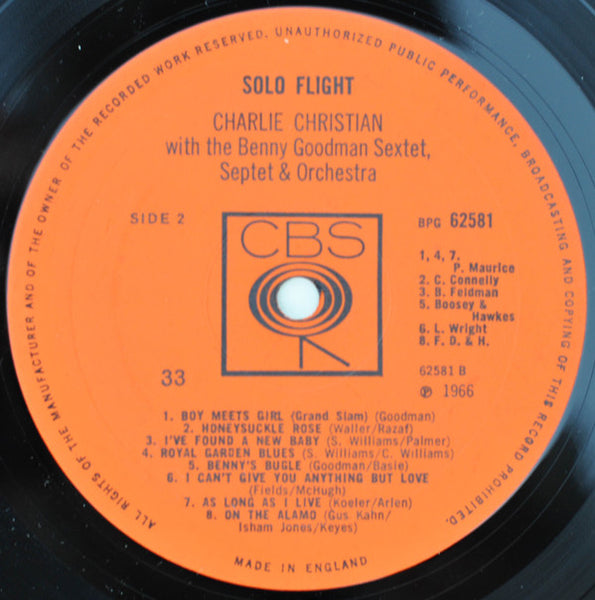 Charlie Christian With The Benny Goodman Sextet*, Benny Goodman Septet And Benny Goodman And His Orchestra : Solo Flight (LP, Mono)