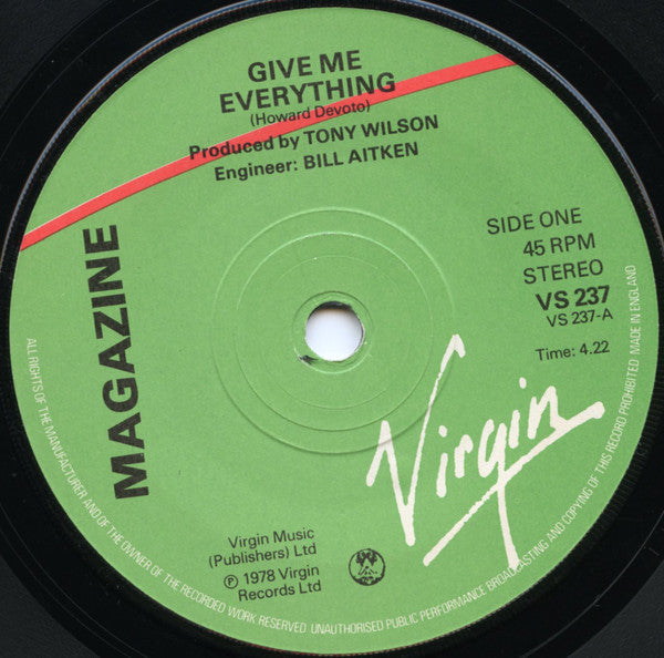 Magazine : Give Me Everything (7", Single)