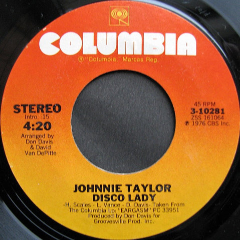 Johnnie Taylor : Disco Lady (7", Single, Styrene, Pit)