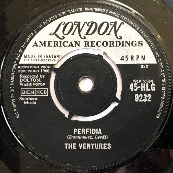 The Ventures : Perfidia (7", Single)