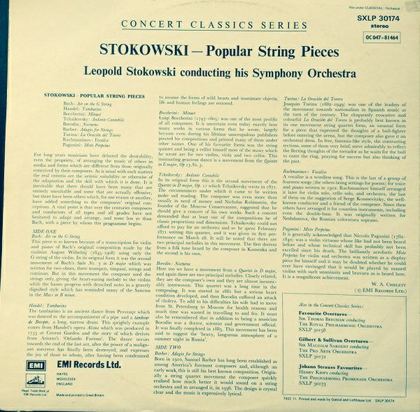 Leopold Stokowski : Favourite String Music (LP, Comp, RE)