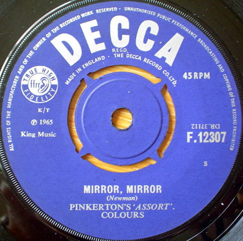 Pinkerton's 'Assort'. Colours* : Mirror, Mirror (7", Single)