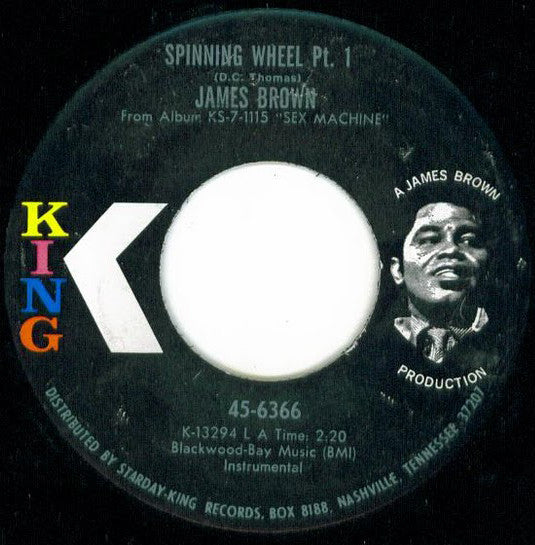 James Brown : Spinning Wheel (7", Single)