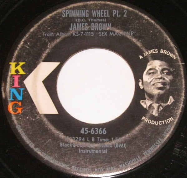 James Brown : Spinning Wheel (7", Single)