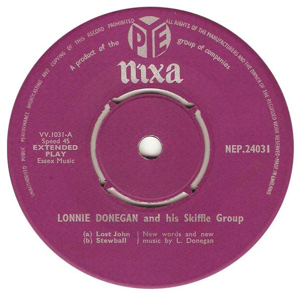 Lonnie Donegan And His Skiffle Group* : Lonnie Donegan Hit Parade (7", EP)