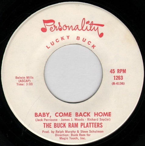 The Platters : Baby, Come Back Home / The Great Pretender (7")