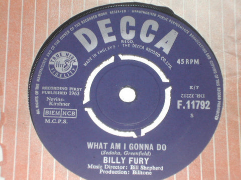 Billy Fury : What Am I Gonna Do (7", Single, 4-P)