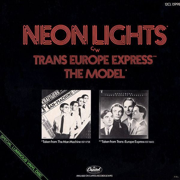 Kraftwerk : Neon Lights (12", Lum)