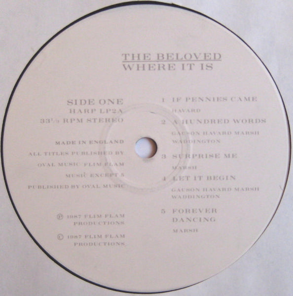 The Beloved : Where It Is (LP, Comp)