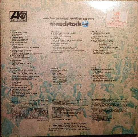 Various : Woodstock - Music From The Original Soundtrack And More (3xLP, Album, Tri)