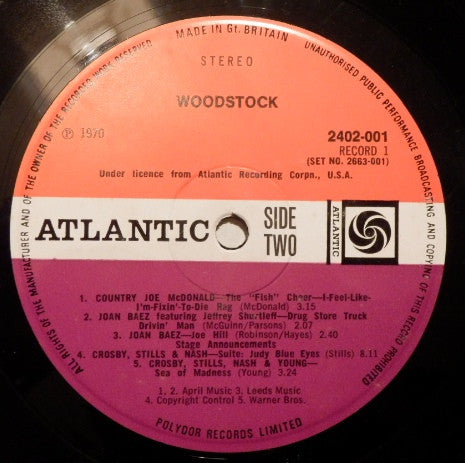 Various : Woodstock - Music From The Original Soundtrack And More (3xLP, Album, Tri)