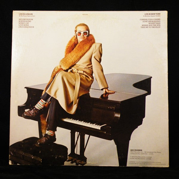 Elton John : Here And There (LP, Album, Pin)