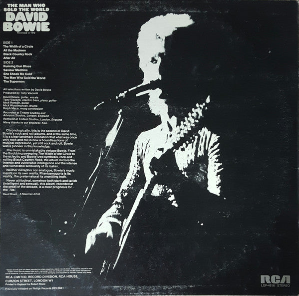 David Bowie : The Man Who Sold The World (LP, Album, RE, Dyn)