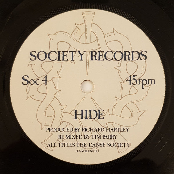 The Danse Society : Somewhere (7", Single)