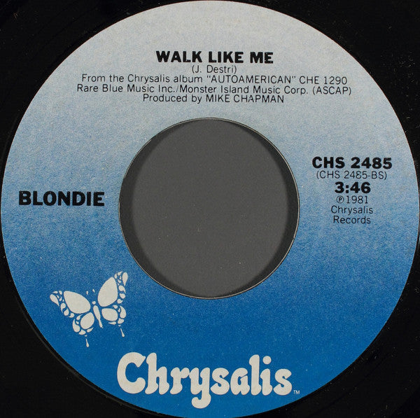 Blondie : Rapture (7", Single, Styrene, Pit)