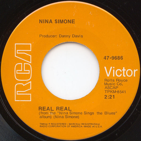 Nina Simone : Ain't Got No; I Got Life / Real Real  (7", Single, Roc)