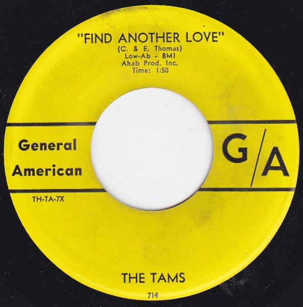 The Tams : Find Another Love (7", Single)