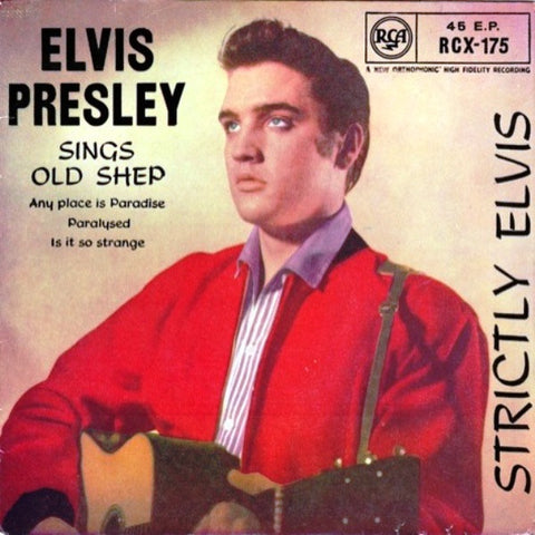 Elvis Presley : Strictly Elvis (7", EP, Tri)