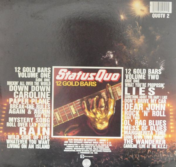 Status Quo : 12 Gold Bars Volume 1+1 (2xLP, Comp, Gat)