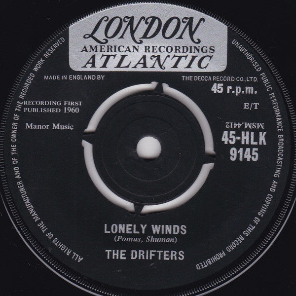 The Drifters : Lonely Winds (7", Single)