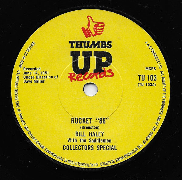 Bill Haley And The Saddlemen : Rocket "88" (7")