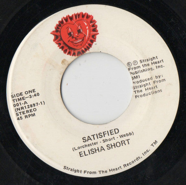 Elisha Short : Satisfied (7", Single)