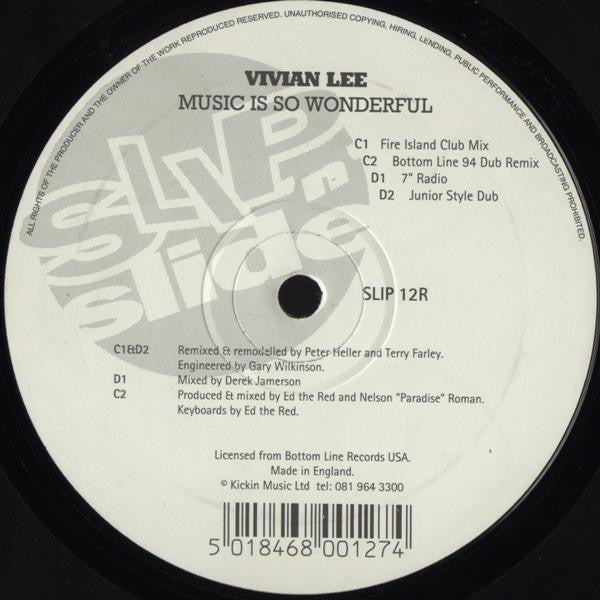 Vivian Lee : Music Is So Wonderful (2x12")