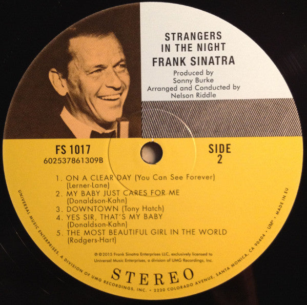 Frank Sinatra - Strangers In The Night (LP, Album, RE, RM, 180) (Near Mint  (NM or M-))