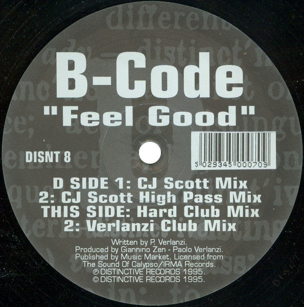 B-Code : Feel Good (12")