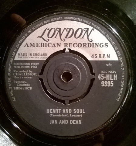 Jan & Dean : Heart And Soul (7")