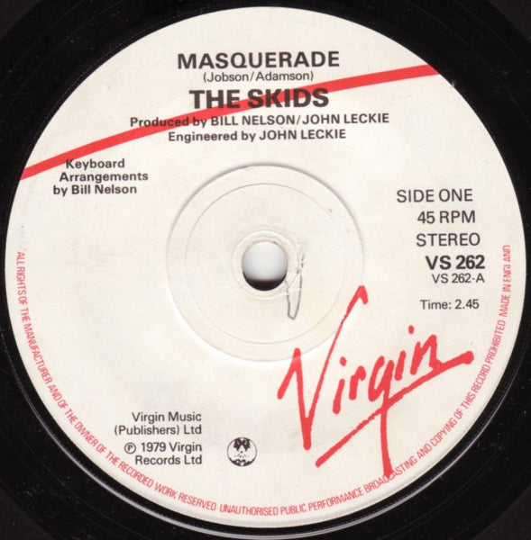 Skids : Masquerade (7", Single)