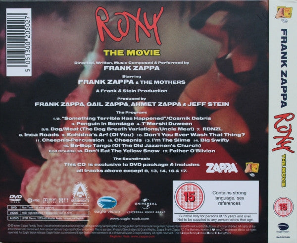 Frank Zappa & The Mothers : Roxy - The Movie (DVD-V, Multichannel, NTSC, Dol + CD + Dig)