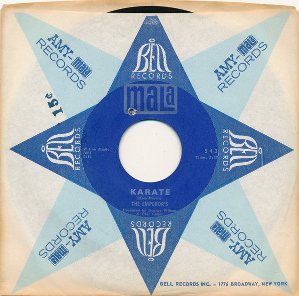 The Emperors (4) : Karate / I've Got To Have Her (7")