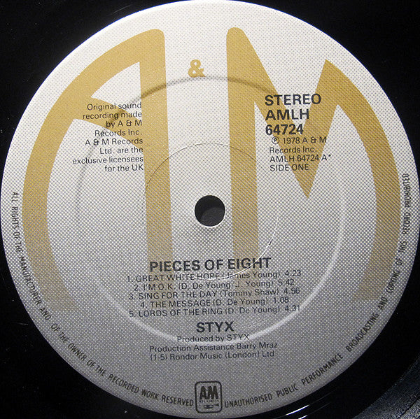 Styx : Pieces Of Eight (LP, Album)