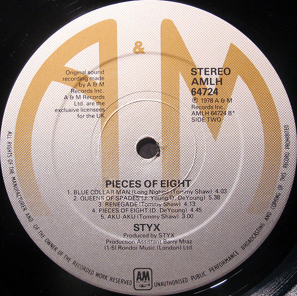 Styx : Pieces Of Eight (LP, Album)